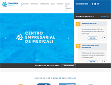 Tablet Screenshot of coparmex.com